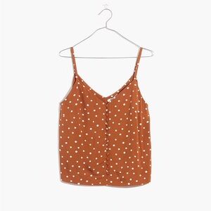 ❗️moving❗️Madewell cami with adjustable straps burnt orange size 12